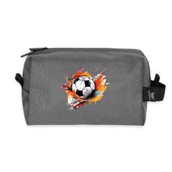 Ballon de football - Trousse de toilette en tissu recyclé - anthracite - Devant