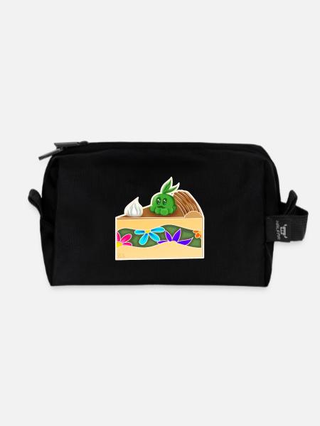 PieceOfCakeGrows! - Recycelte Kulturtasche - Schwarz