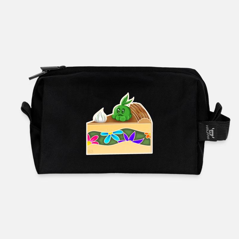 PieceOfCakeGrows! - Recycelte Kulturtasche - Schwarz