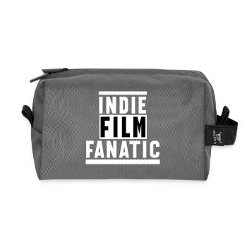 Binge Watching Theater Statement Movies Filme Kino - Recycled Toiletry Zip Bag - anthracite - Front