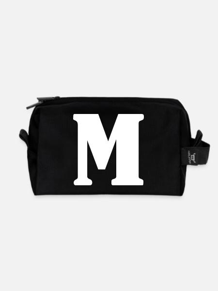 M - Recycelte Kulturtasche - Schwarz