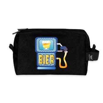 BAYERISCHE ZAPFSÄULE BIER - Bayern - Recycelte Kulturtasche - Schwarz - Vorne