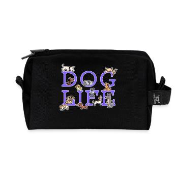 Hund Lieblingstier Welpe Haustiere Kuscheltier - Recycelte Kulturtasche - Schwarz - Vorne