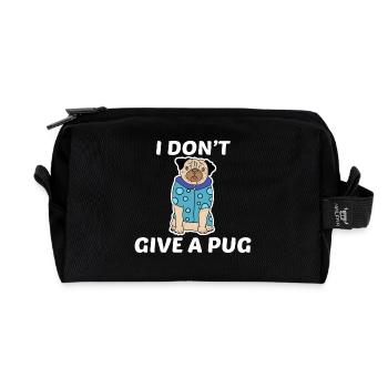 Dog Statement Pets Cuddly Pet Pet - Recycled Toiletry Zip Bag - black - Front
