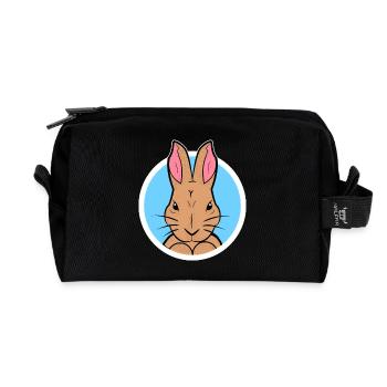 Lieblingstier Häschen Kuscheltier Haustiere Tiere - Recycelte Kulturtasche - Schwarz - Vorne