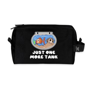 Aquarium Statement Goldfisch Haustiere Kuscheltier - Recycelte Kulturtasche - Schwarz - Vorne
