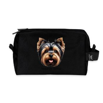 Yorkshire Terrier - Recycled Toiletry Zip Bag - black - Front