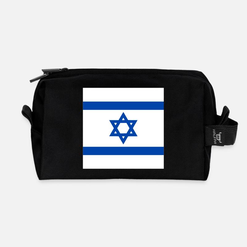 ISRAEL FLAGGE - Recycelte Kulturtasche - Schwarz