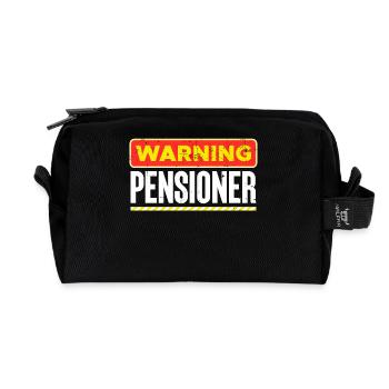 Pensionär Pensionierung Statement Ruhestand Senior - Recycelte Kulturtasche - Schwarz - Vorne