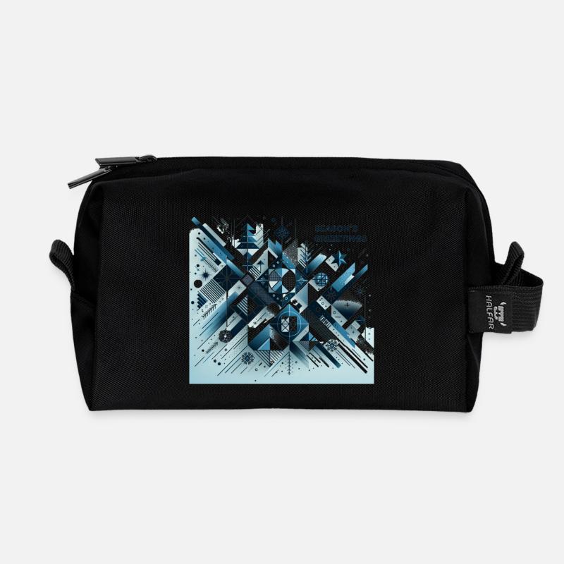 Season's Greetings - Recycelte Kulturtasche - Schwarz