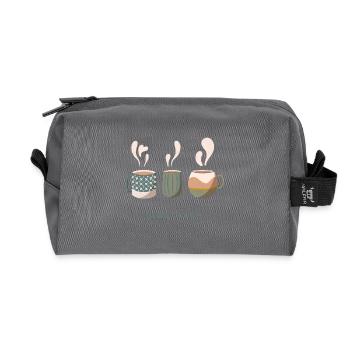Cozy hot drinks - Recycelte Kulturtasche - Anthrazit - Vorne