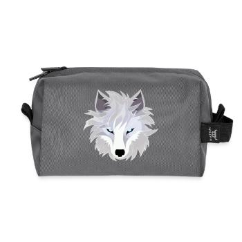 Wolf - Illustration - Recycelte Kulturtasche - Anthrazit - Vorne