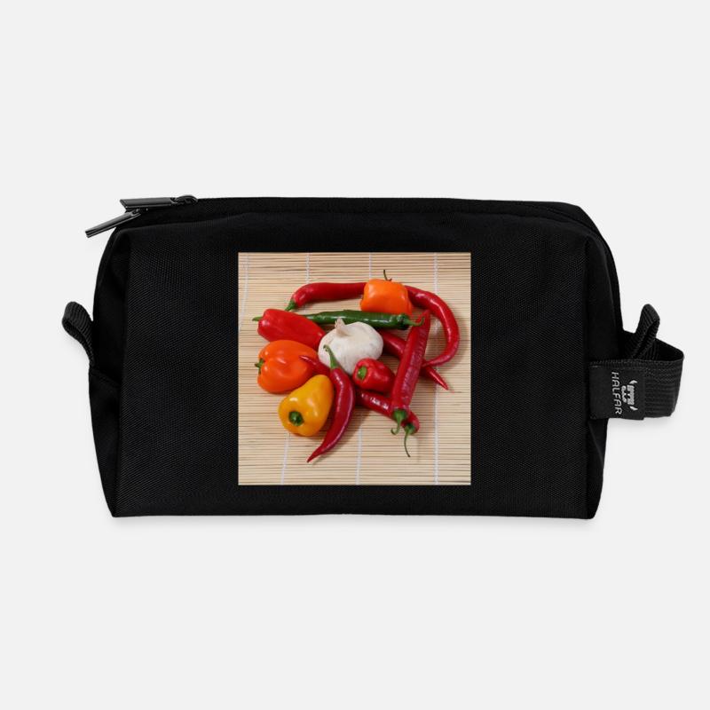 CHILI's Round - Recycled Toiletry Zip Bag - black