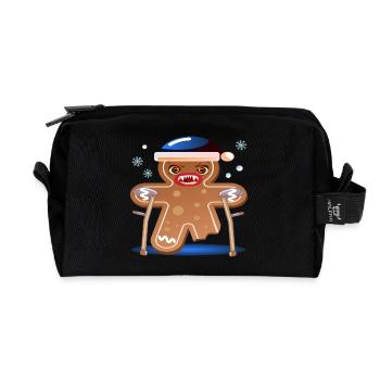 NOËL RÉTABLISSEZ-VOUS BIENTÔT - BÉQUILLE DE MARCHEUR - Trousse de toilette en tissu recyclé - noir - Devant