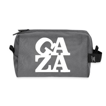 Gaza - Recycelte Kulturtasche - Anthrazit - Vorne