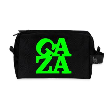 Gaza - Recycelte Kulturtasche - Schwarz - Vorne