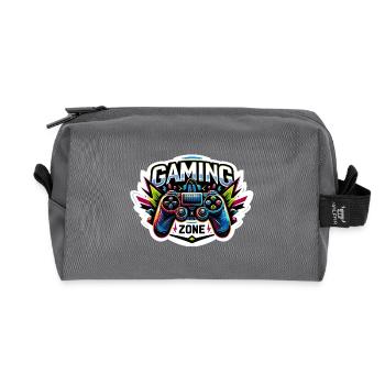 Gaming Zone - Controller Illustration - Recycelte Kulturtasche - Anthrazit - Vorne