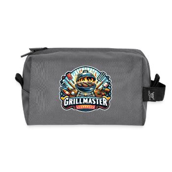 GrillMaster - Illustration de gril - Trousse de toilette en tissu recyclé - anthracite - Devant