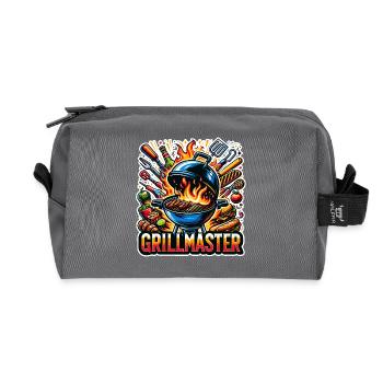 GrillMaster - Illustration de gril - Trousse de toilette en tissu recyclé - anthracite - Devant