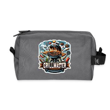 GrillMaster - Illustration de gril - Trousse de toilette en tissu recyclé - anthracite - Devant