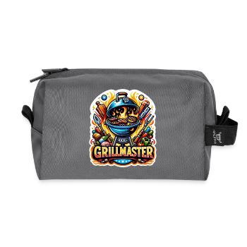 GrillMaster - Illustration de gril - Trousse de toilette en tissu recyclé - anthracite - Devant