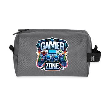 Gamer Zone - Controller Illustration - Recycelte Kulturtasche - Anthrazit - Vorne