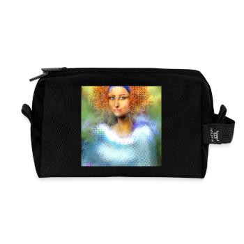 Kreative Powerfrau Digital-Art - Recycelte Kulturtasche - Schwarz - Vorne