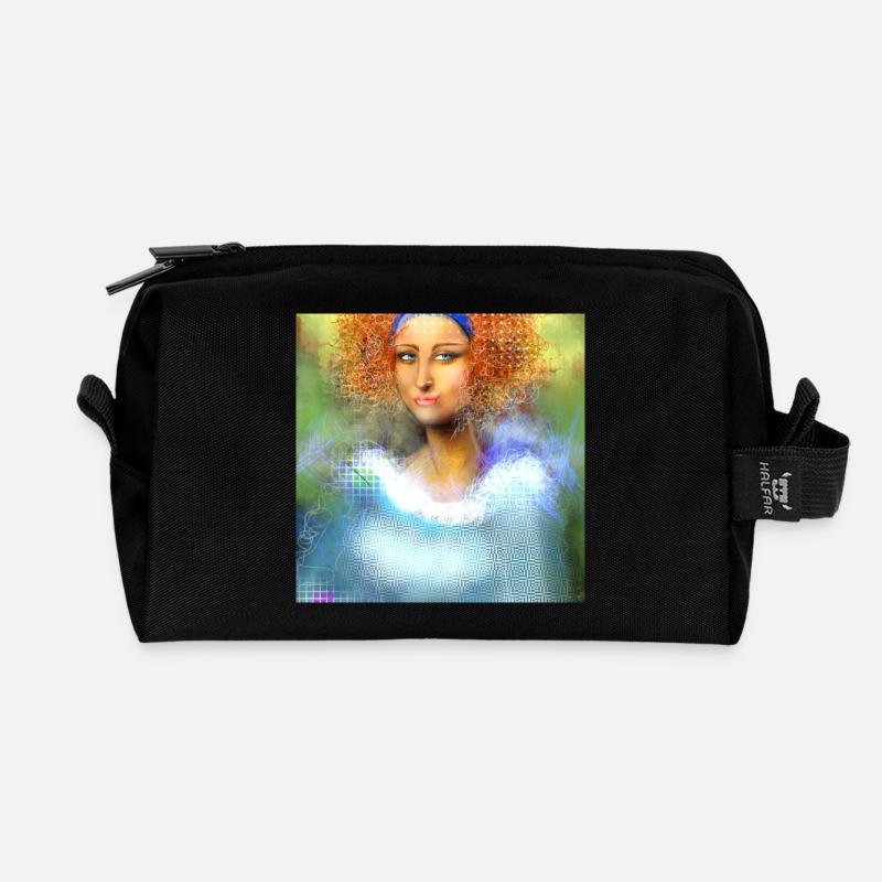 Kreative Powerfrau Digital-Art - Recycelte Kulturtasche - Schwarz