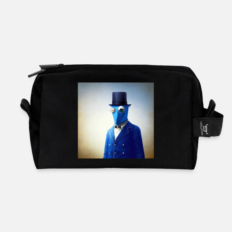 Surrealist 05 - Recycelte Kulturtasche - Schwarz