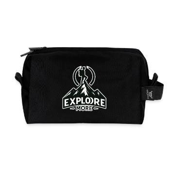 En savoir plus - Wanderer - Trousse de toilette en tissu recyclé - noir - Devant