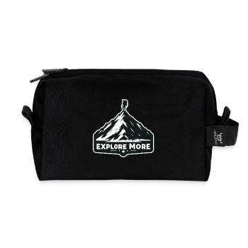 En savoir plus - Wanderer - Trousse de toilette en tissu recyclé - noir - Devant