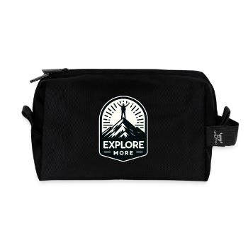 En savoir plus - Wanderer - Trousse de toilette en tissu recyclé - noir - Devant