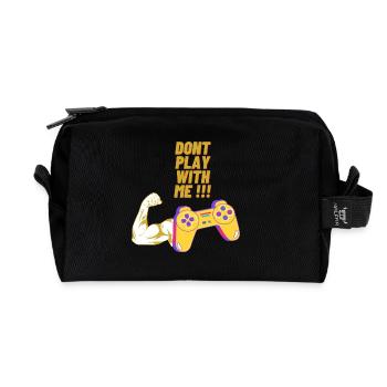 Game On 2 - Recycled Toiletry Zip Bag - black - Front
