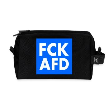 Fck afd - Recycelte Kulturtasche - Schwarz - Vorne