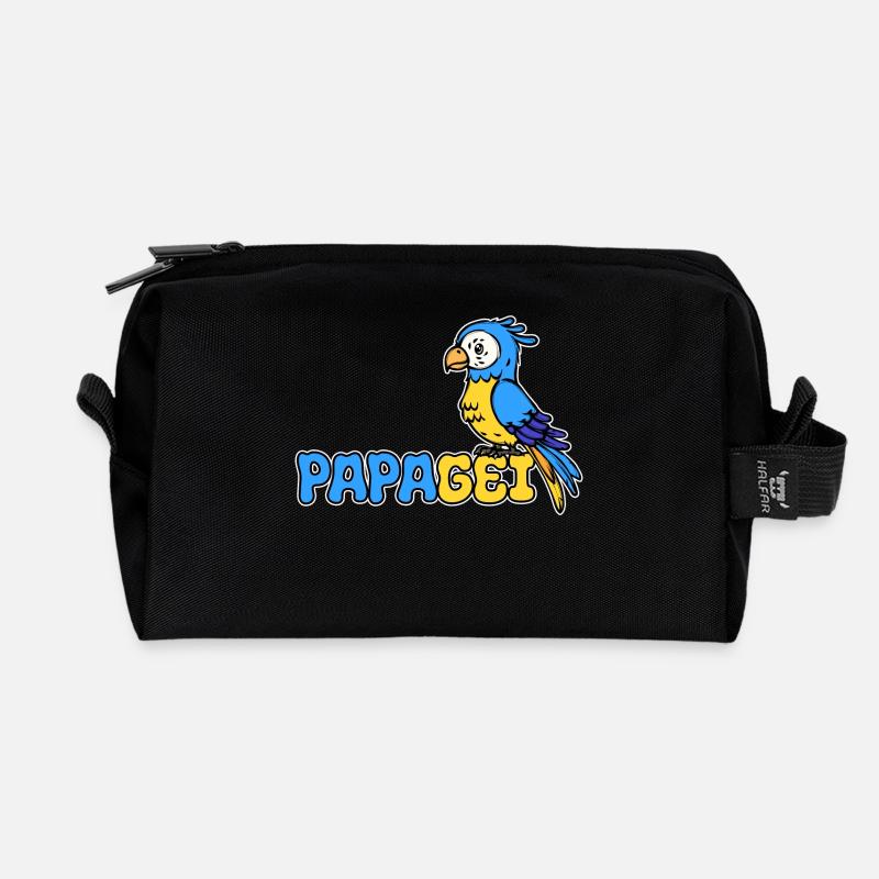 Papagei Spruch Tierliebhaber Haustier Vogel Zoo - Recycelte Kulturtasche - Schwarz