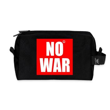 No war - Recycelte Kulturtasche - Schwarz - Vorne