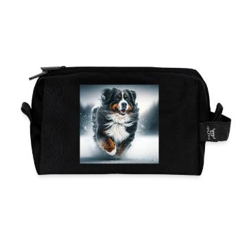 Berner Sennenhund - Recycelte Kulturtasche - Schwarz - Vorne