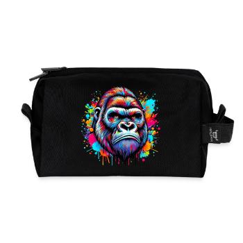Gorilla - Recycled Toiletry Zip Bag - black - Front