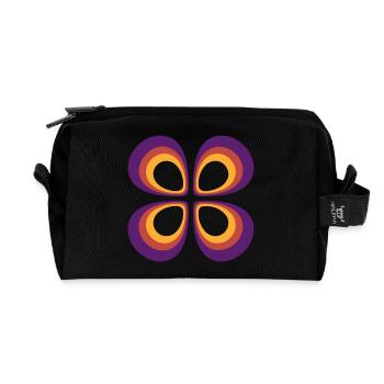 Positive orbital 2 - Recycled Toiletry Zip Bag - black - Front