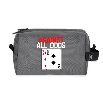 Poker Gambling Statement Casino Card Game Poker - Trousse de toilette en tissu recyclé - anthracite - Devant