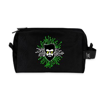 Computerfreak Developer Open Source Code Skripting - Recycelte Kulturtasche - Schwarz - Vorne