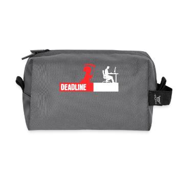 Computergeek Developer Coden Statement Scripting - Recycled Toiletry Zip Bag - anthracite - Front