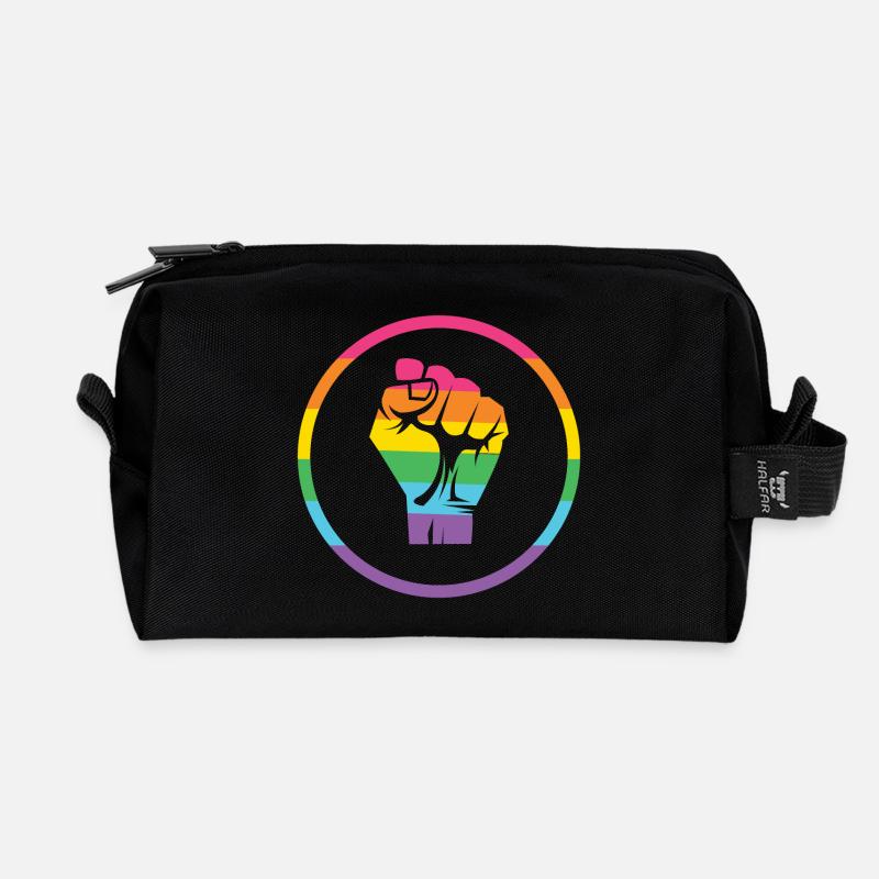 LGBTQ-Pride-Monat - Pride! - Recycelte Kulturtasche - Schwarz