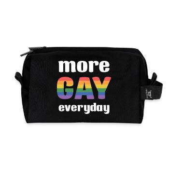 LGBT Pride Month - Mehr Gay Everyday - Recycelte Kulturtasche - Schwarz - Vorne