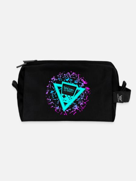 Back to the 90s - Recycelte Kulturtasche - Schwarz