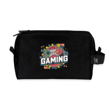 Gaming - Controller - Recycelte Kulturtasche - Schwarz - Vorne