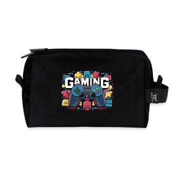 Gaming - Controller - Recycelte Kulturtasche - Schwarz - Vorne