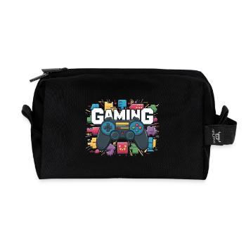 Gaming - Controller - Recycelte Kulturtasche - Schwarz - Vorne