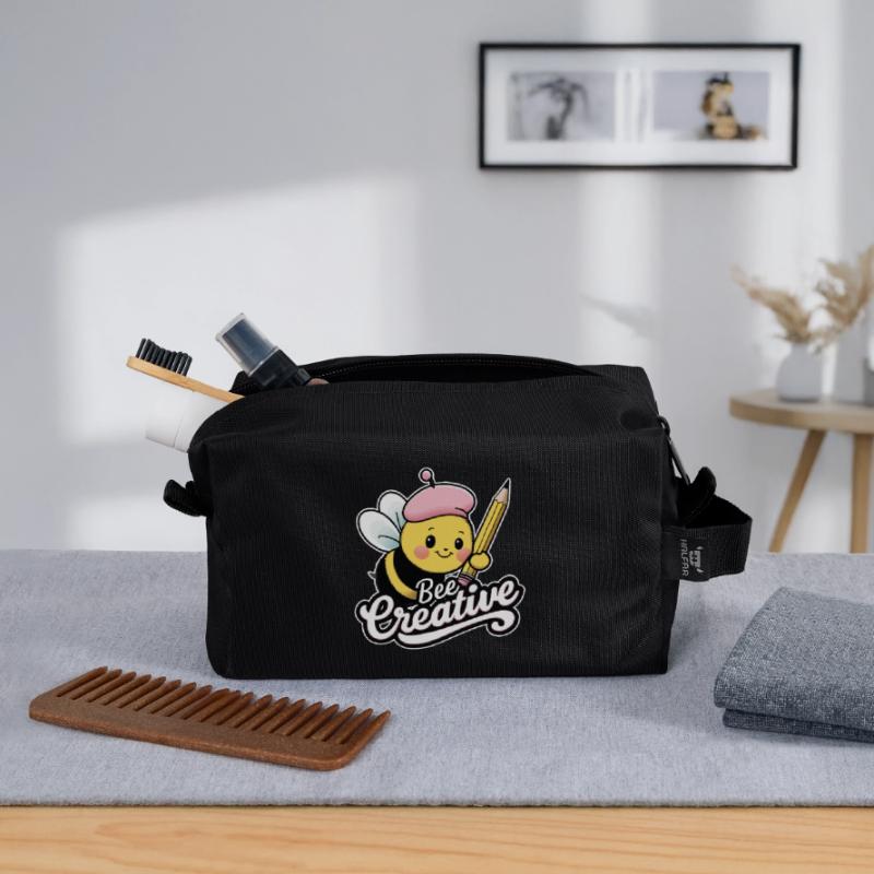 creative bee bee be creative Recycled Toiletry Zip Bag