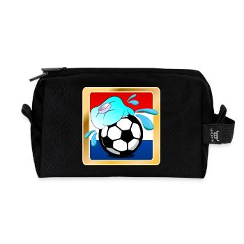 HOLLANDE - FOOTBALL HOT SUMMER PAYS-BAS - Trousse de toilette en tissu recyclé - noir - Devant
